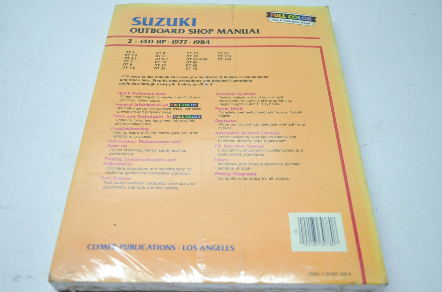 Clymer Suzuki 2-140HP 77-84 Outboard Shop Manual