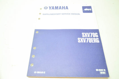 OEM Yamaha LIT-12618-02-22 SXV70/SXV70ER G-J Service Manual Supplement