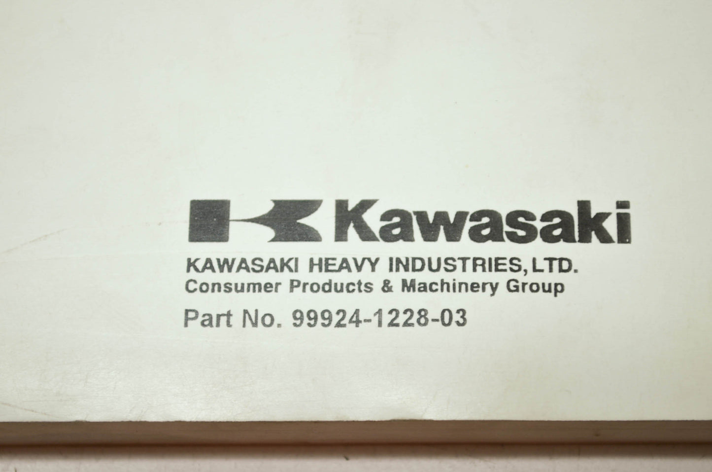 OEM Kawasaki 99924-1228-03 Service Manual BN125A