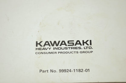 OEM Kawasaki 99924-1182-01 Service Manual ZX1100E