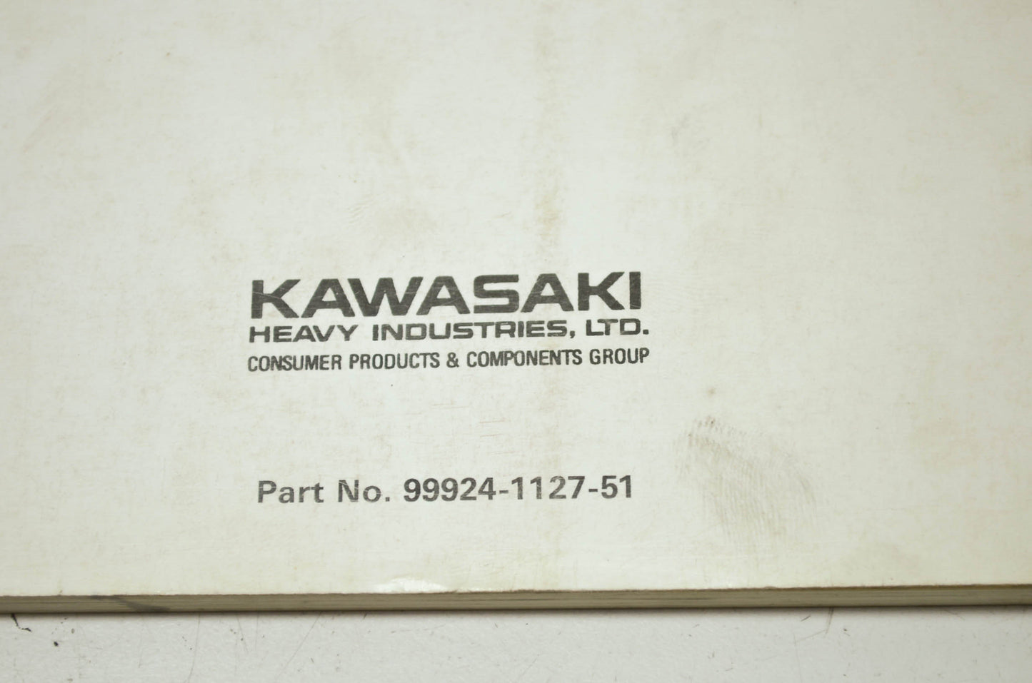 OEM Kawasaki 99924-1127-51 Service Manual Supplement ZX1100C