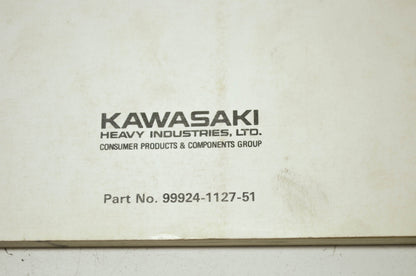 OEM Kawasaki 99924-1127-51 Service Manual Supplement ZX1100C