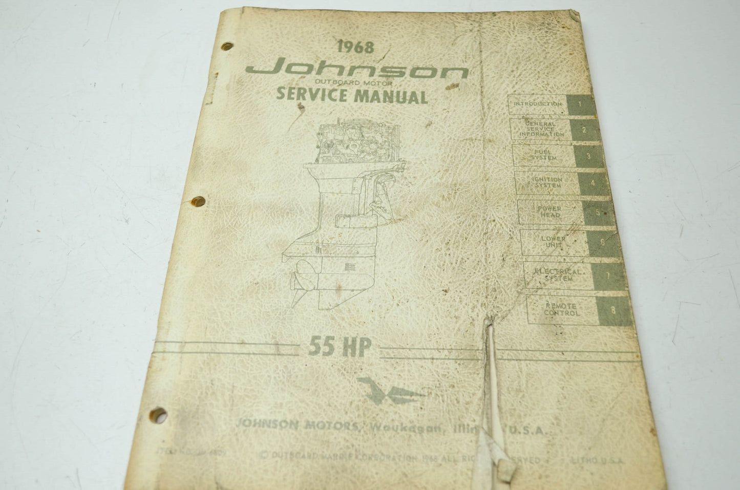 Johnson 1968 Outboard Motor 55HP Service Manual