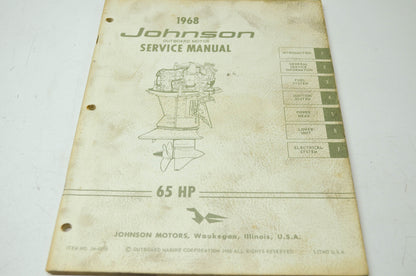 Johnson 1968 Outboard Motor 65HP Service Manual