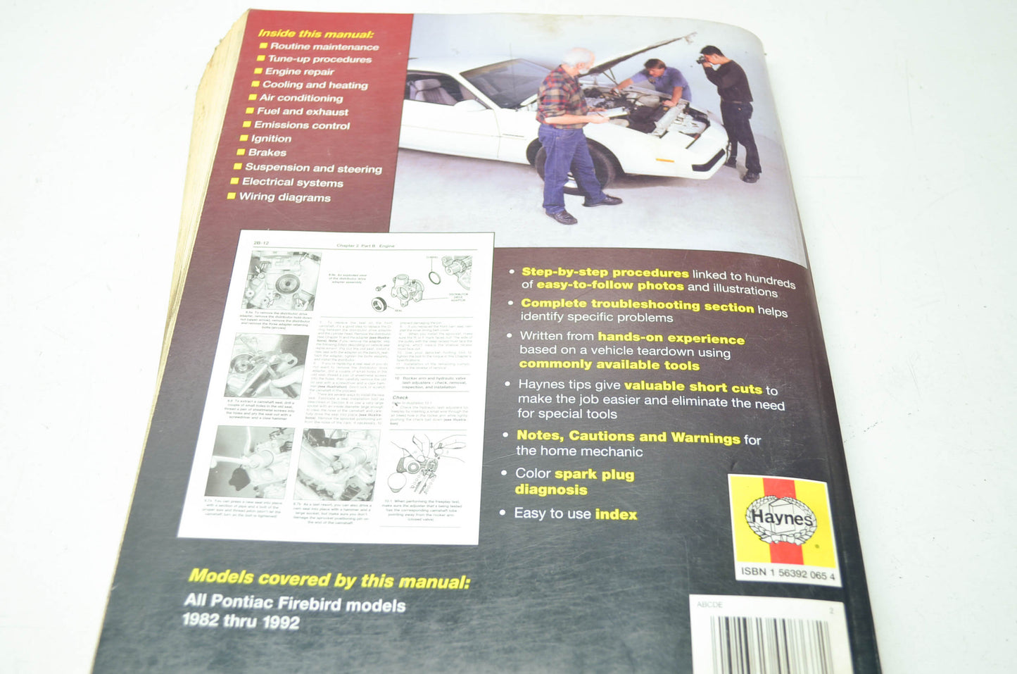 Haynes Pontiac Firebird 82-92 All Models Repair Manual