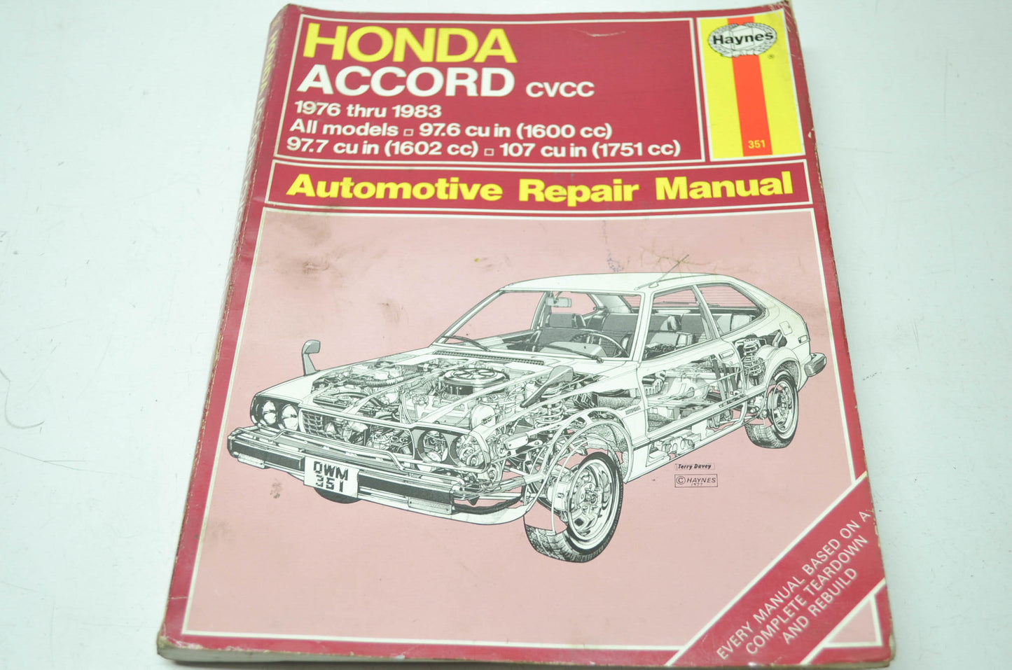 Haynes Honda Accord CVCC 76-83 All Models Repair Manual