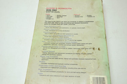 Clymer Dodge & Plymouth 78-87 Shop Manual