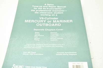 Mercury/Mariner V6 Powerhead Outboard 90-94 Tune Up & Repair Manual