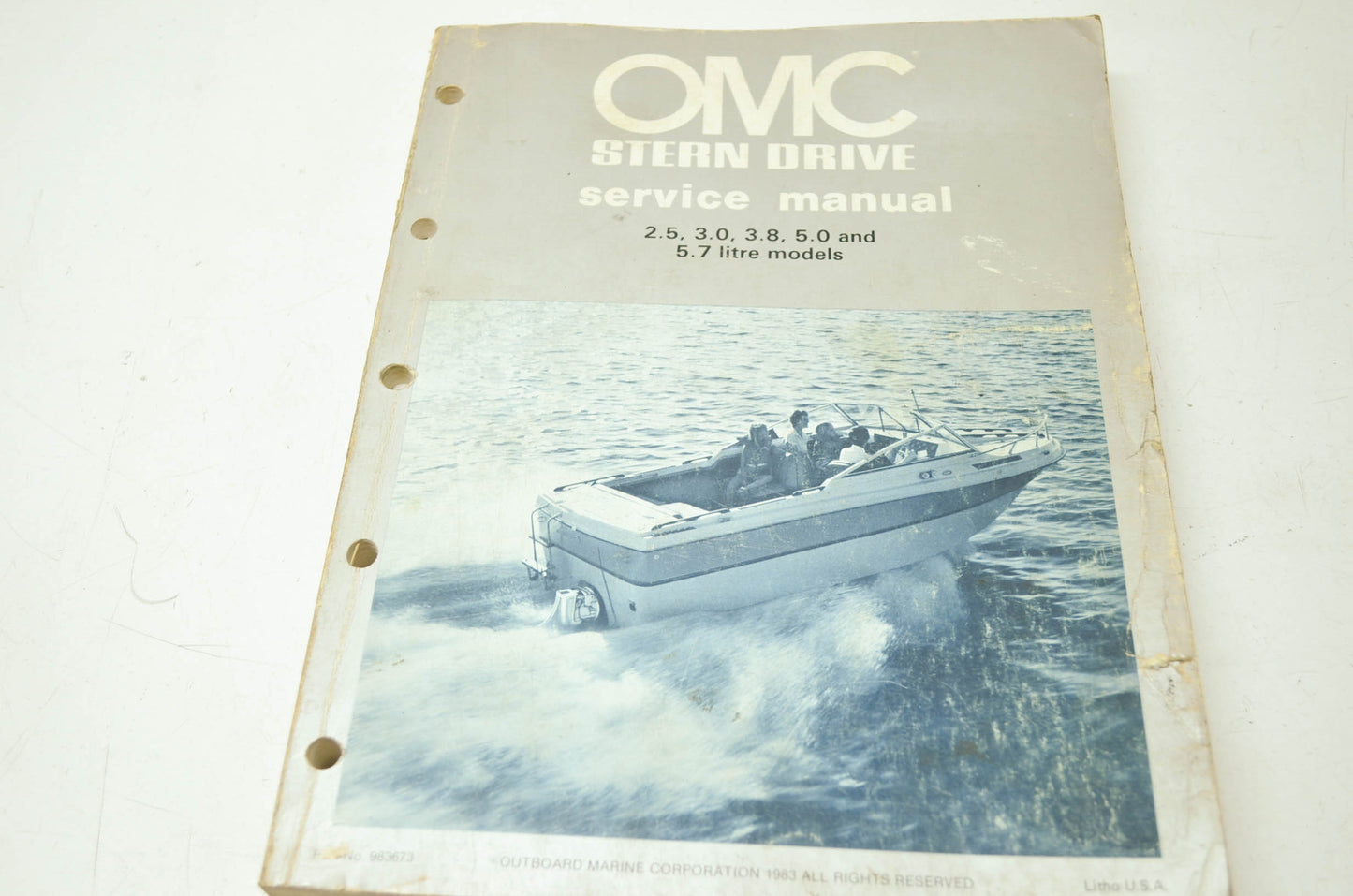 OMC Stern Drive Service Manual 2.5 3 3.8 5 5.7 Litre Models