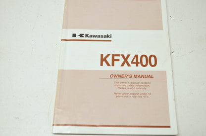 Kawasaki KFX400 Owner's Manual