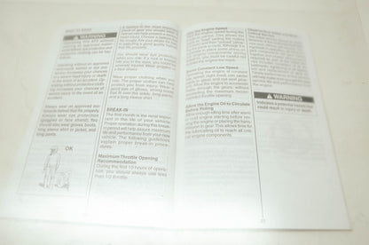 Kawasaki KFX400 Owner's Manual