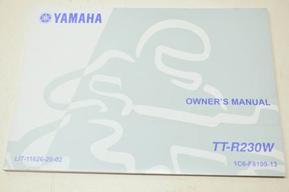 OEM Yamaha LIT-11626-20-02 TT-R230W Owner's Manual NOS