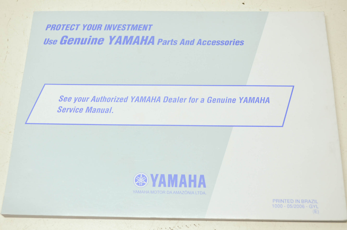 OEM Yamaha LIT-11626-20-02 TT-R230W Owner's Manual NOS