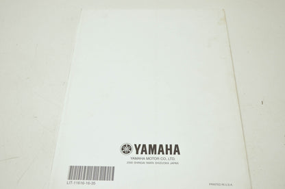 OEM Yamaha LIT-11616-16-35 YFM400AR Service Manual Supplement