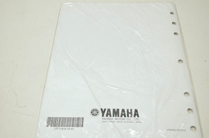 OEM Yamaha LIT-11616-13-43 Service Manual Supplement YZF-R6MMC NOS