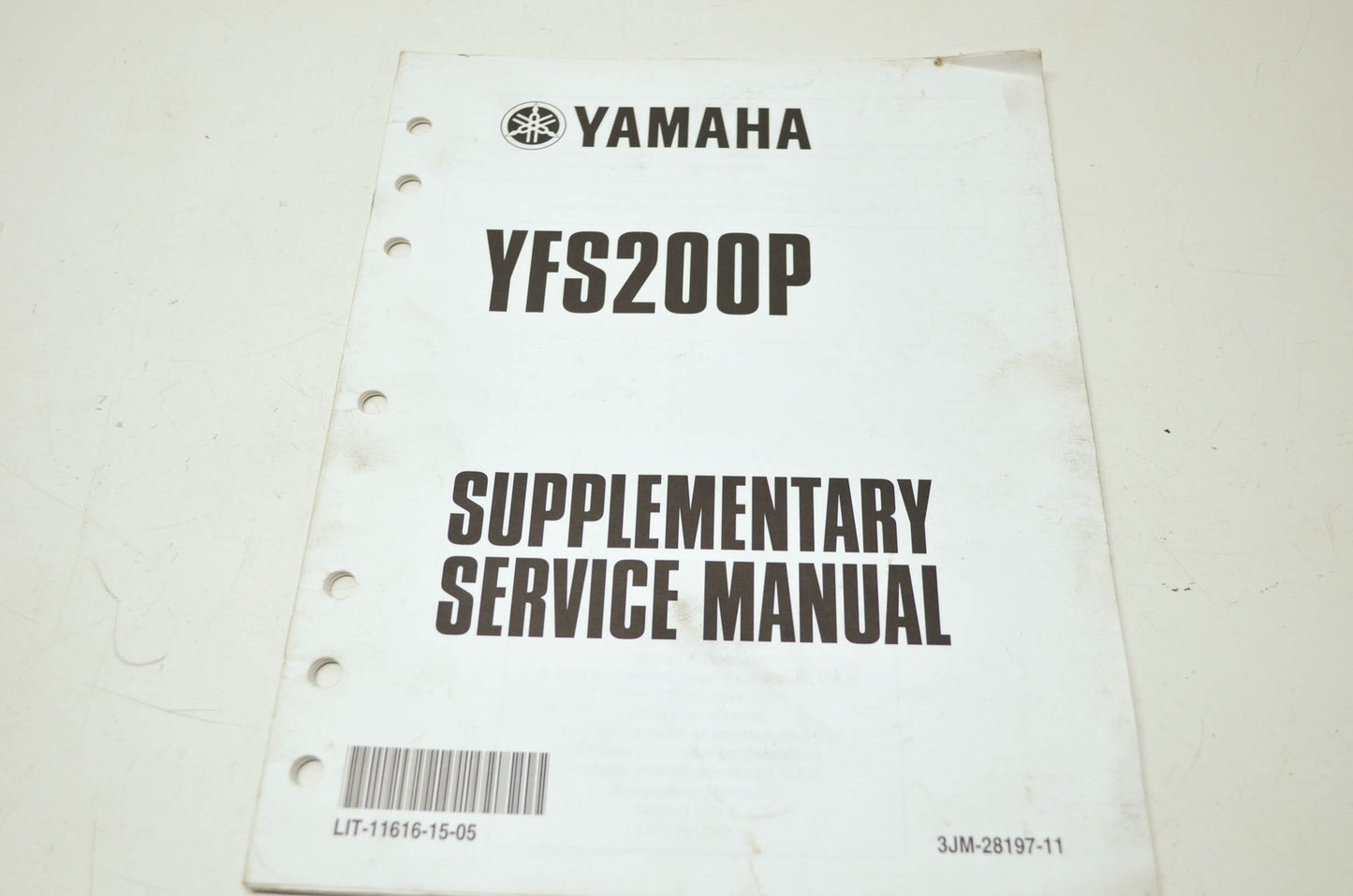 OEM Yamaha LIT-11616-13-43 Service Manual Supplement YZF-R6MMC NOS