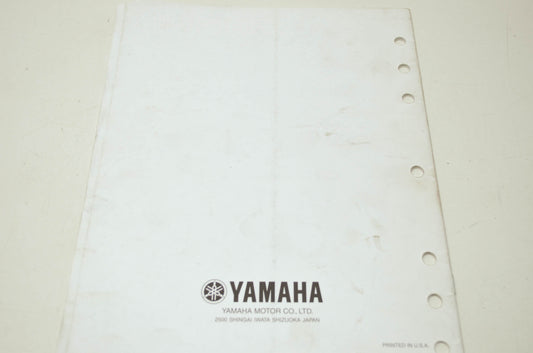 OEM Yamaha LIT-11616-15-05 YFS200P-S Service Manual Supplement