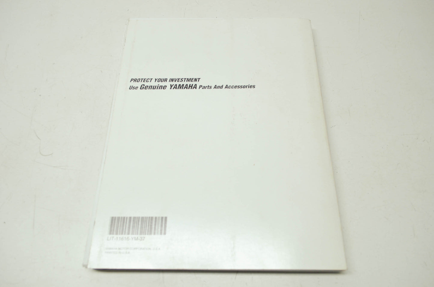 OEM Yamaha LIT-11616-YM-37 YFM350X (A-S) 'WARRIOR' Serv. Manual