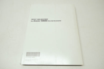 OEM Yamaha LIT-11616-YM-37 YFM350X (A-S) 'WARRIOR' Serv. Manual