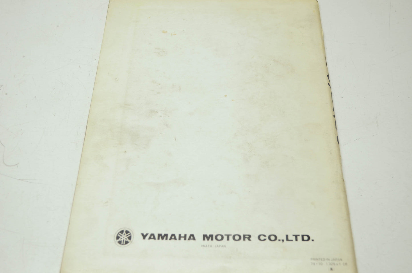 OEM Yamaha LIT-12618-00-31 Service Manual SR540D