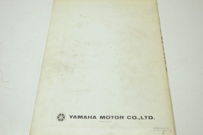 OEM Yamaha LIT-12618-00-31 Service Manual SR540D