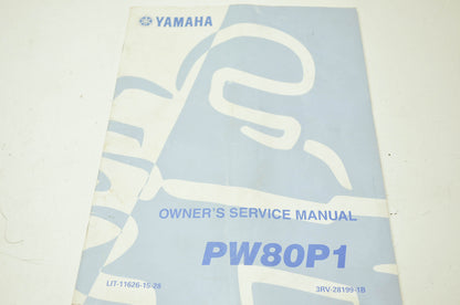 OEM Yamaha LIT-11626-15-28 PW80P1, 3RV-28199-1B Owner's Service Manual