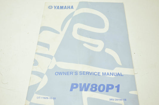 OEM Yamaha LIT-11626-15-28 PW80P1, 3RV-28199-1B Owner's Service Manual
