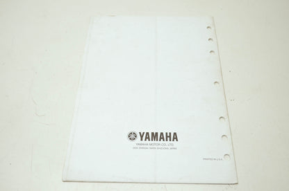 OEM Yamaha LIT-11616-15-04 YFZ350P-S Service Manual Supplement