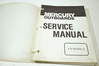 Mercury 1979 Outboards Service Manual V-6 Models