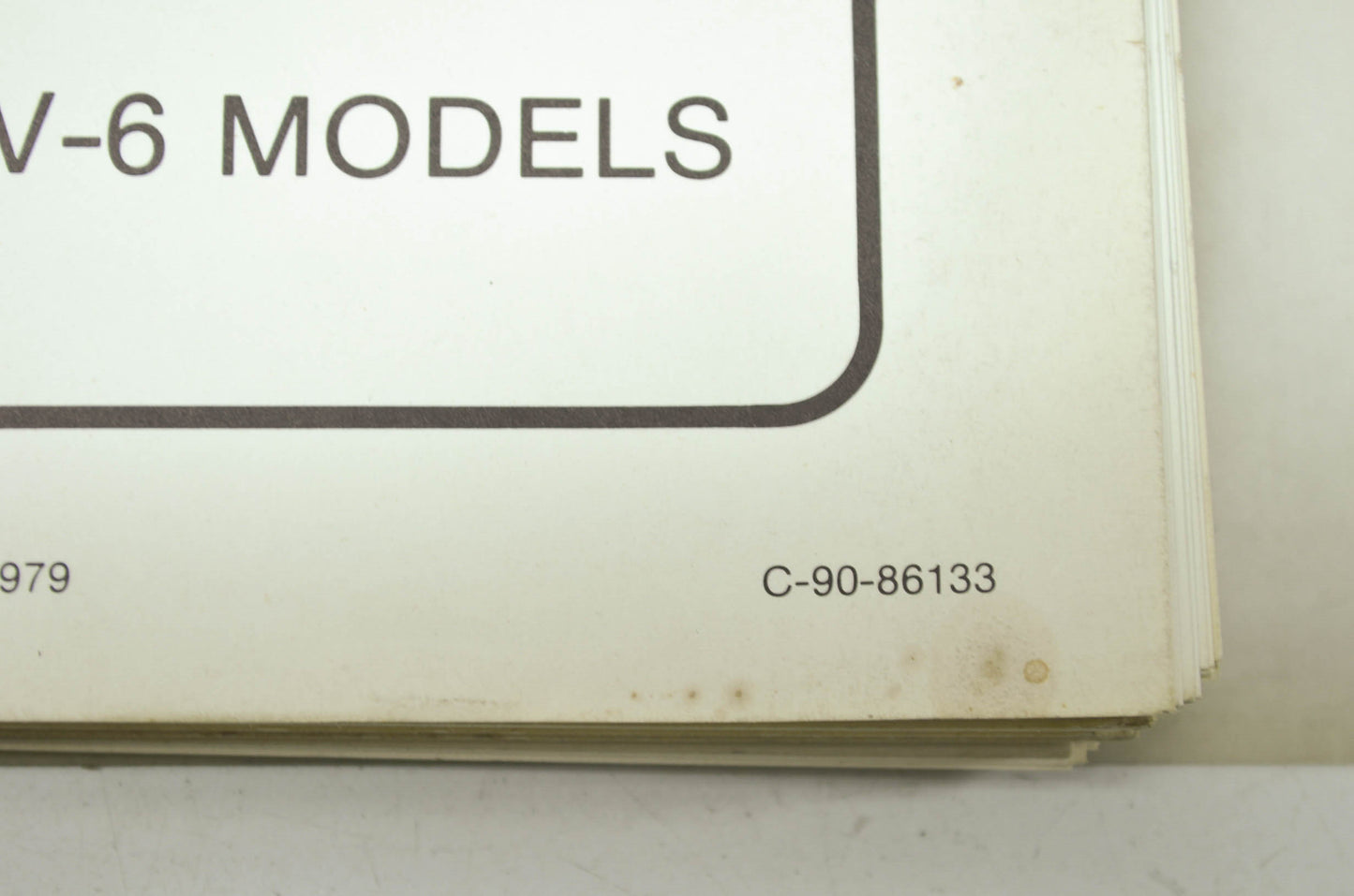 Mercury 1979 Outboards Service Manual V-6 Models