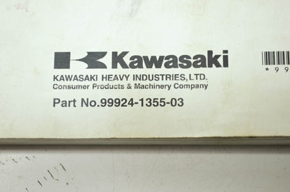 OEM Kawasaki 99924-1355-03 Service Manual KX450D