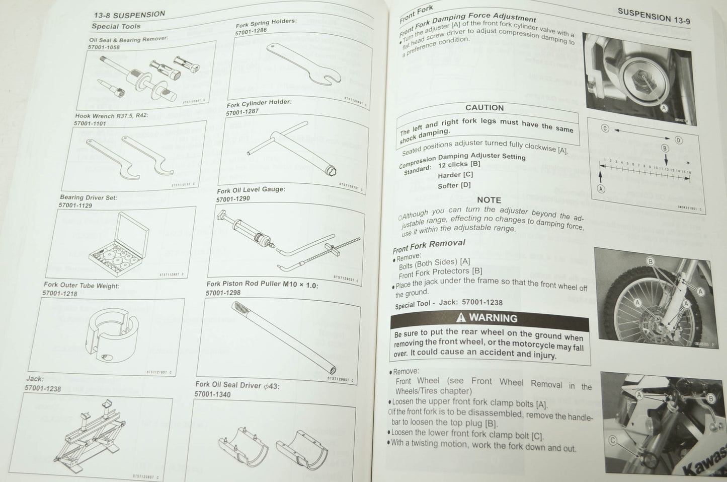 OEM Kawasaki 99924-1393-02 Service Manual KLX250T