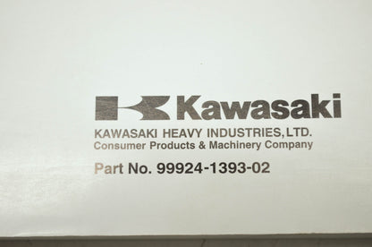 OEM Kawasaki 99924-1393-02 Service Manual KLX250T