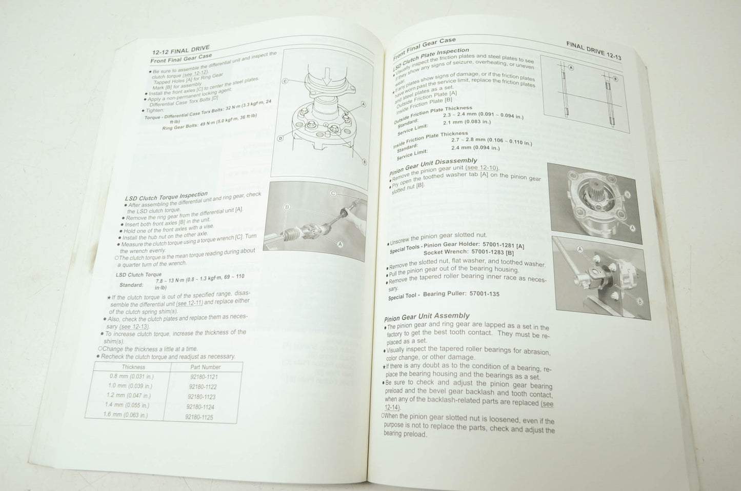 OEM Kawasaki 99924-1368-01 Service Manual KAF950C