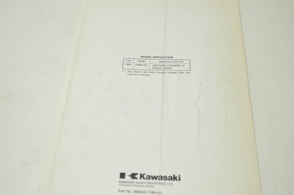 OEM Kawasaki 99924-1199-51 Service Manual Supplement VN800B