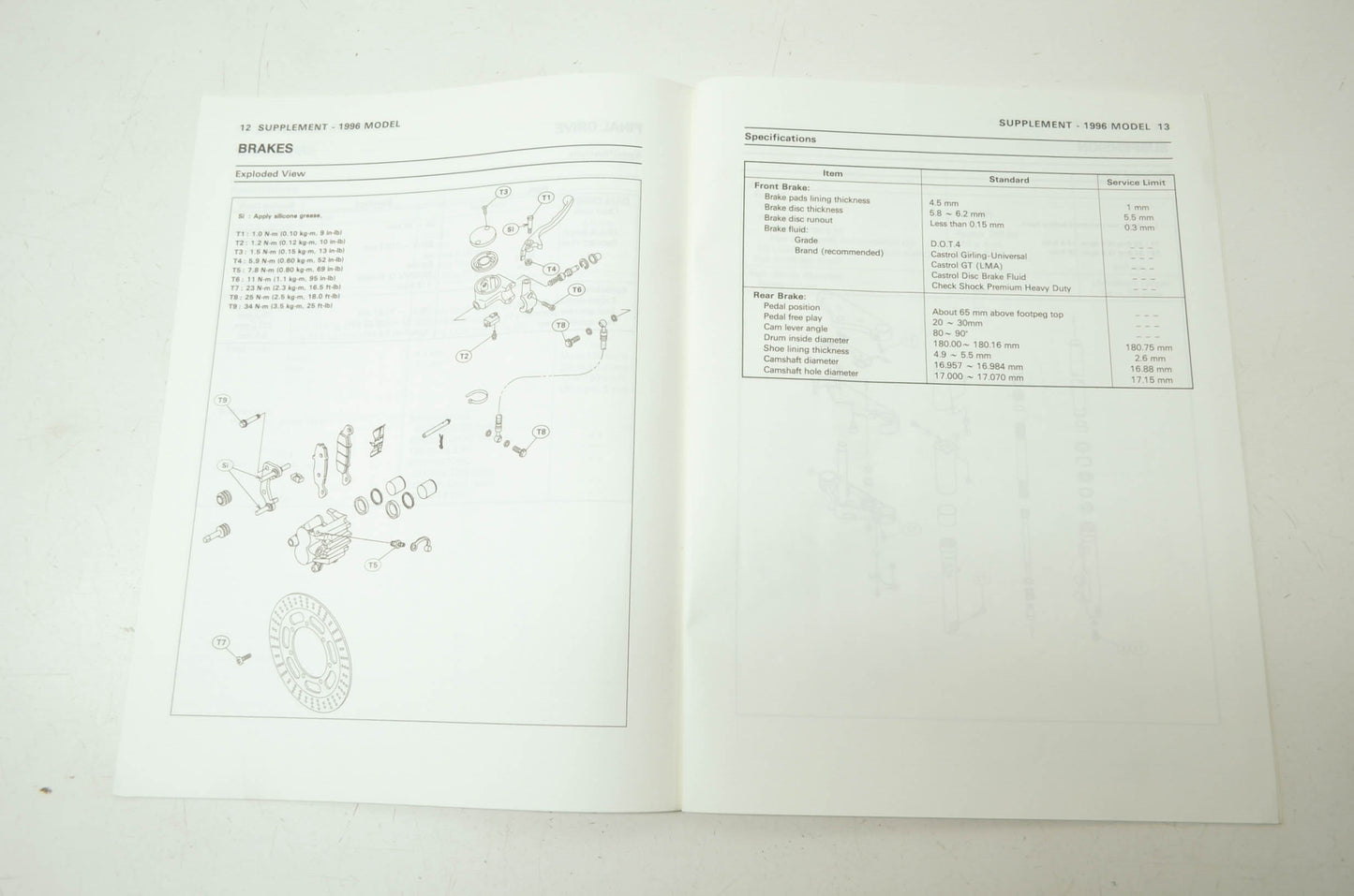 OEM Kawasaki 99924-1199-51 Service Manual Supplement VN800B