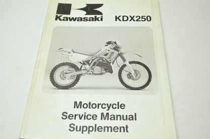 OEM Kawasaki 99924-1143-51 Service Manual Supplement KDX250D