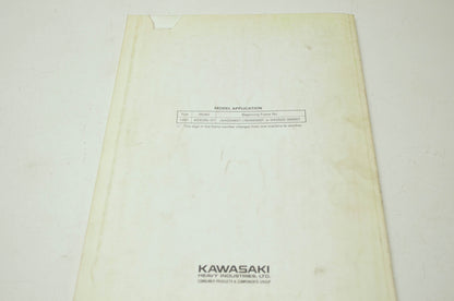OEM Kawasaki 99924-1143-51 Service Manual Supplement KDX250D
