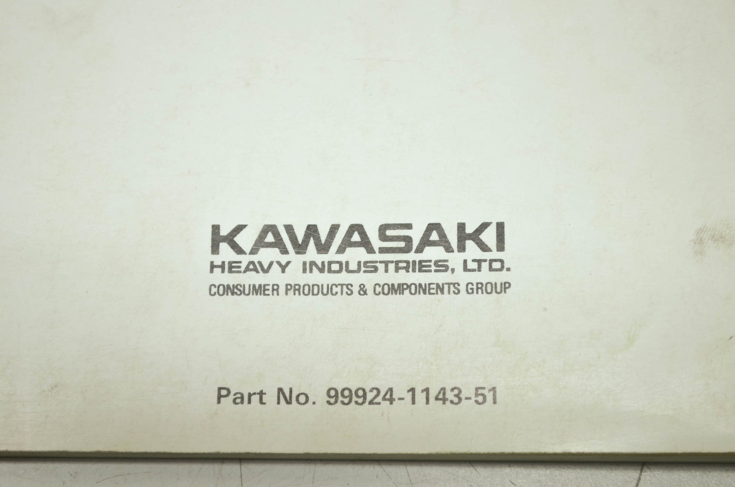 OEM Kawasaki 99924-1143-51 Service Manual Supplement KDX250D