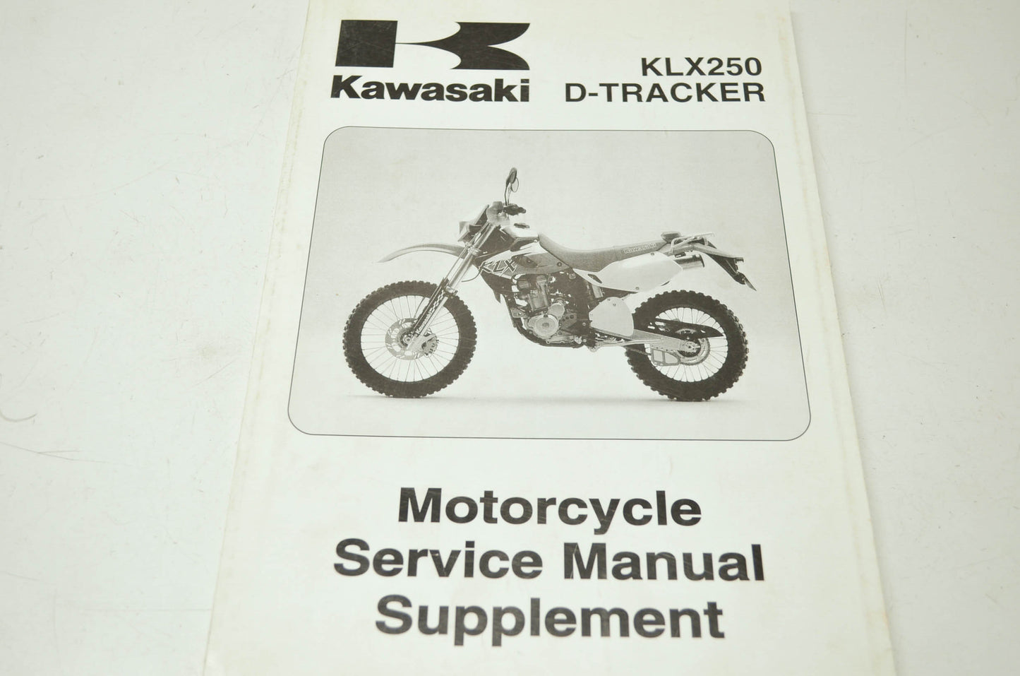 OEM Kawasaki 99924-1240-55 Service Manual Supplement KLX250H/J