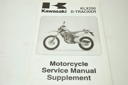 OEM Kawasaki 99924-1240-55 Service Manual Supplement KLX250H/J