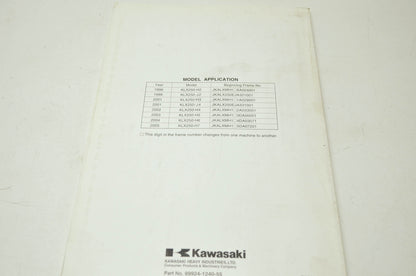 OEM Kawasaki 99924-1240-55 Service Manual Supplement KLX250H/J