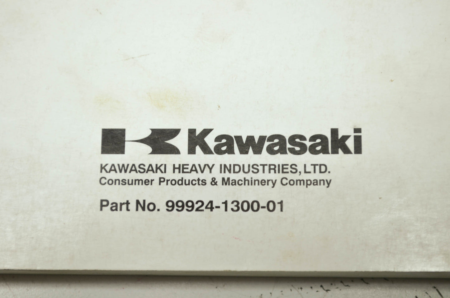 OEM Kawasaki 99924-1300-01 Service Manual KLX400A