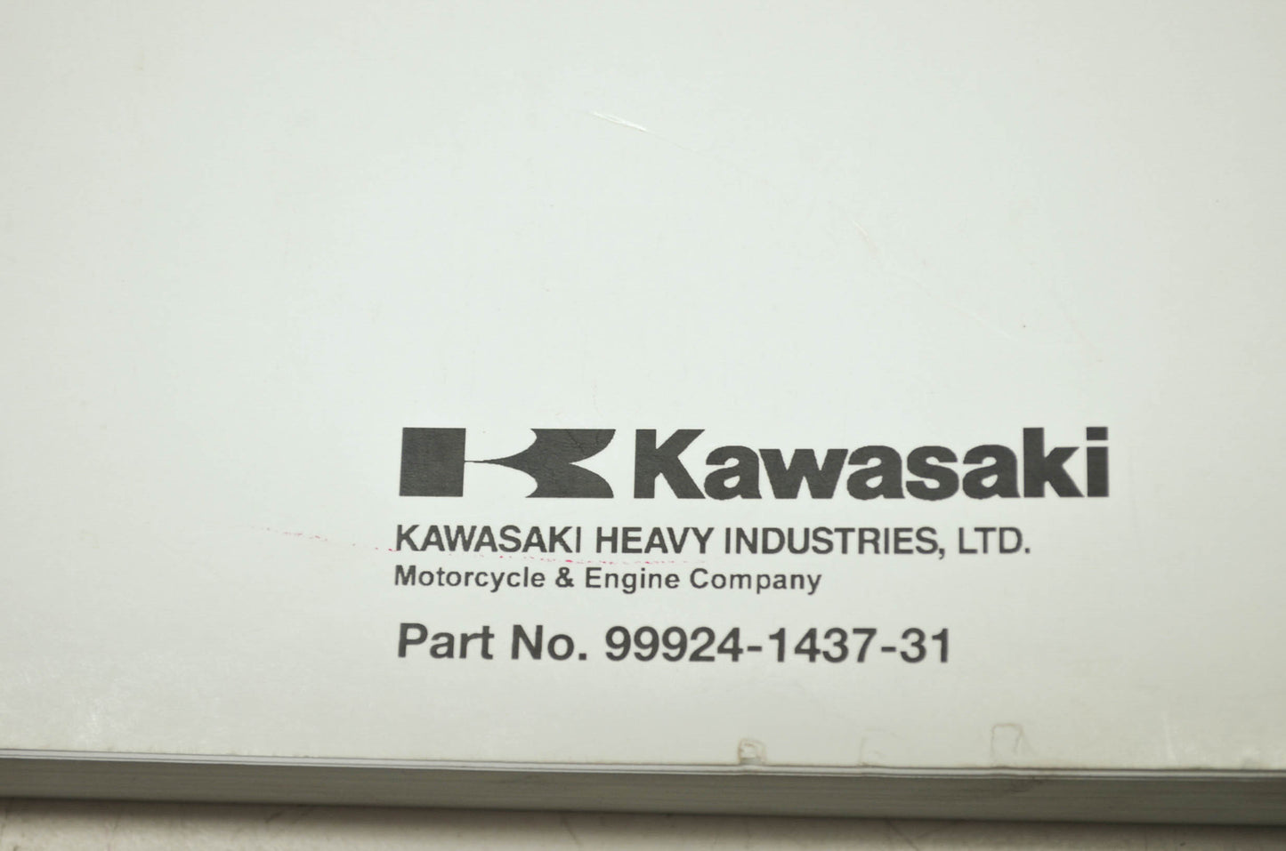 OEM Kawasaki 99924-1437-31 Service Manual KX250Y