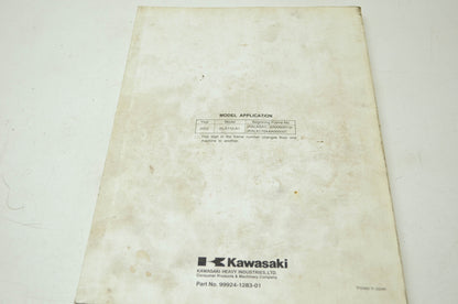OEM Kawasaki 99924-1283-01 Service Manual KLX110A