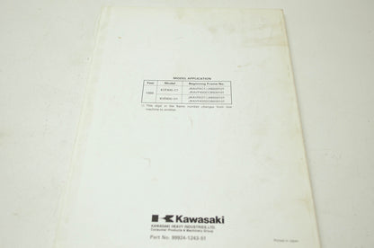 OEM Kawasaki 99924-1243-51 Service Manual Supplement KVF400