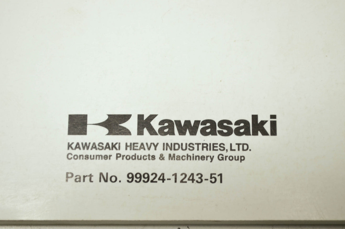 OEM Kawasaki 99924-1243-51 Service Manual Supplement KVF400
