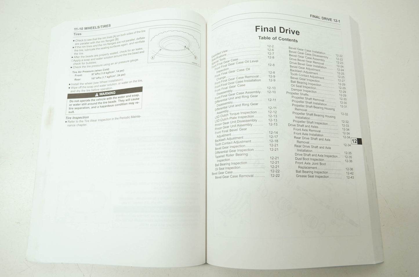 OEM Kawasaki 99924-1408-01 Service Manual KAF950F