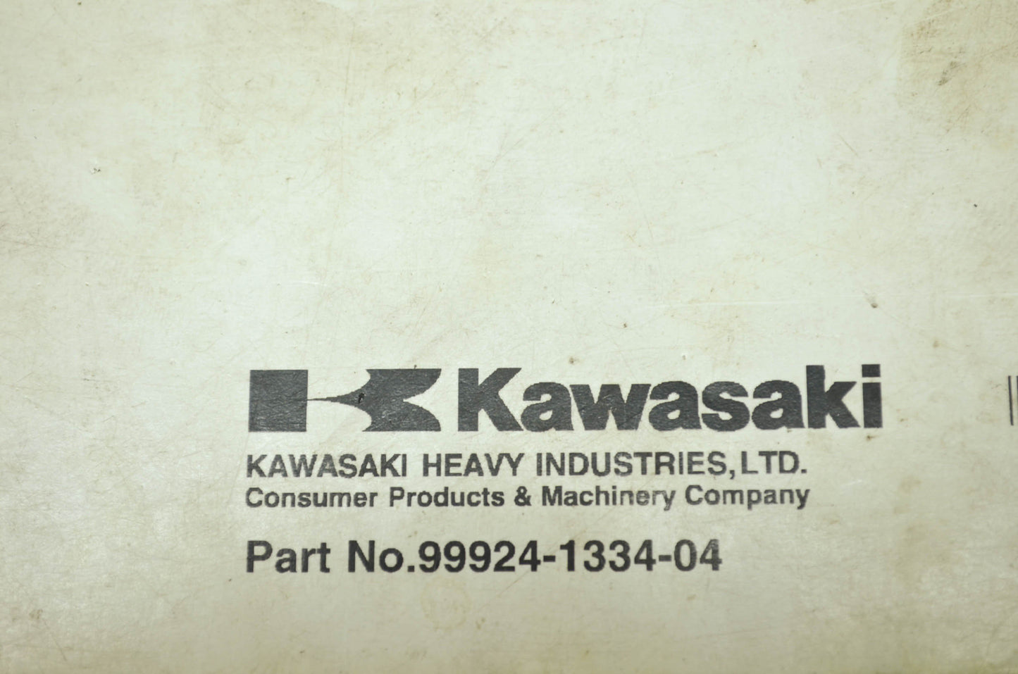 OEM Kawasaki 99924-1334-04 Service Manual KVF750A/B/C