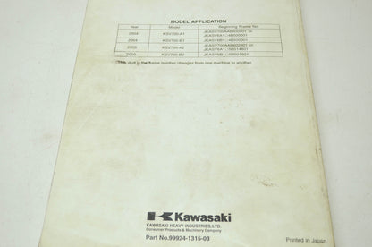 Kawasaki KFX700 Service Manual